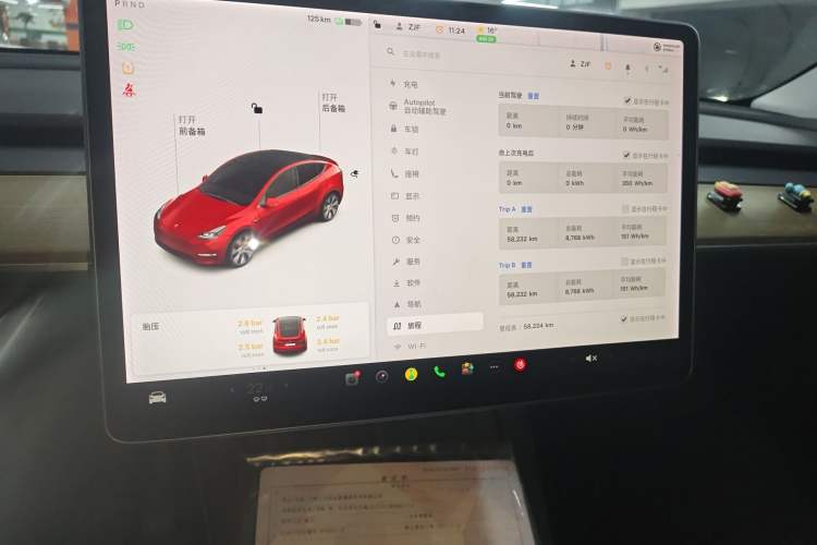 Used Tesla Model Y 2021 Standard Range Rear-Wheel Drive Version Instrument Cluster