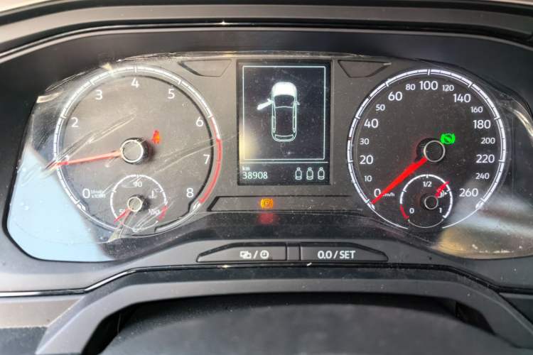 Used Volkswagen Polo 2021 Plus 1.5L Automatic Panoramic Enjoyment Edition Odometer Close Up