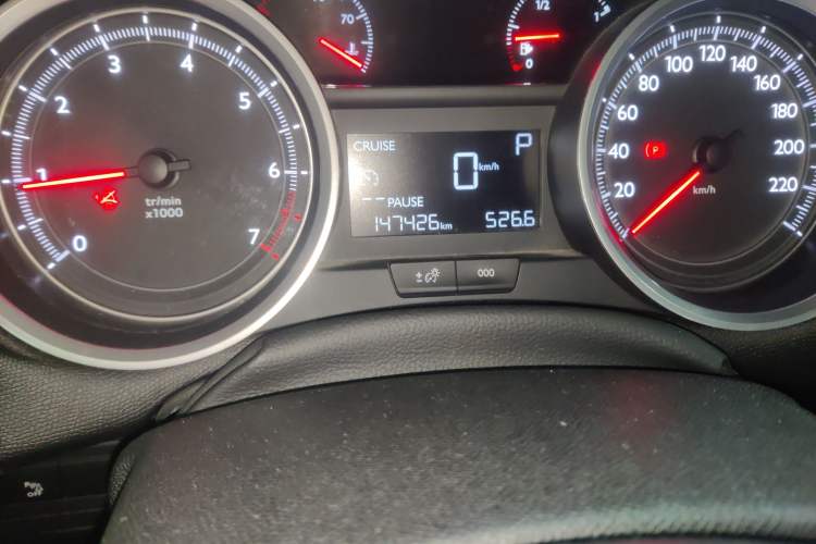 Used Peugeot 408 2014 1.8L Automatic Luxury Edition Odometer Close Up