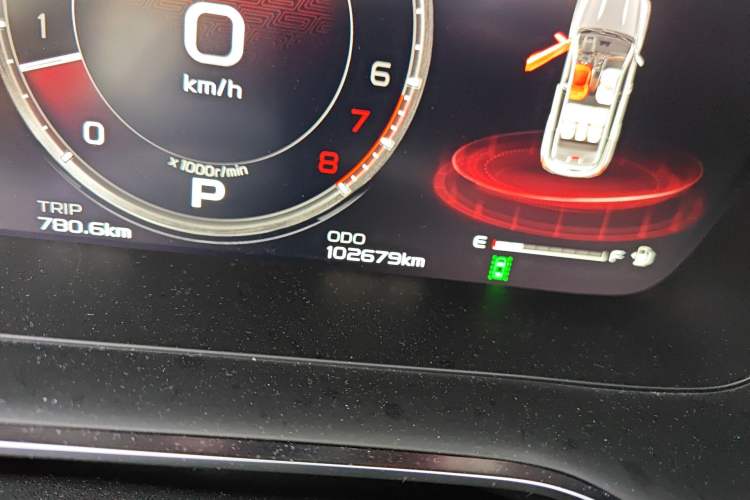 Used Geely Auto Emgrand X7 Sport 2020 1.8TD DCT ZhiZun PRO Odometer Close Up