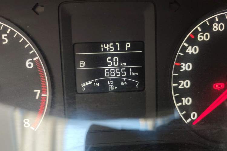 Used Volkswagen Sagitar 2014 Revised Version 1.6L Automatic Leading Edition Odometer Close Up