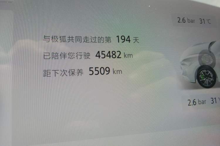 Used ARCFOX Alpha S5 2025 560MAX 185kW Odometer Close Up