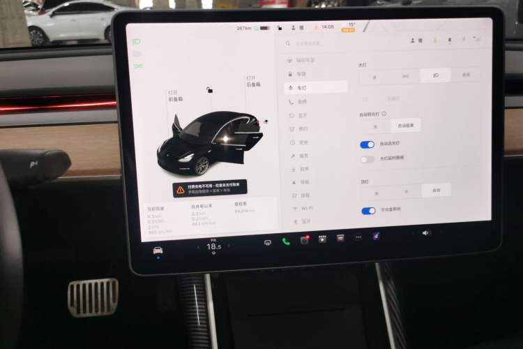 Used Tesla Model 3 2019 Standard Range Rear-Drive Upgraded Version Audio And AC Panel