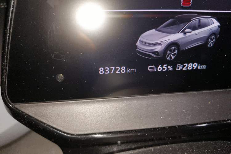 Used Volkswagen ID.4 X 2021 1st Edition ID. First Impression Edition Odometer Close Up