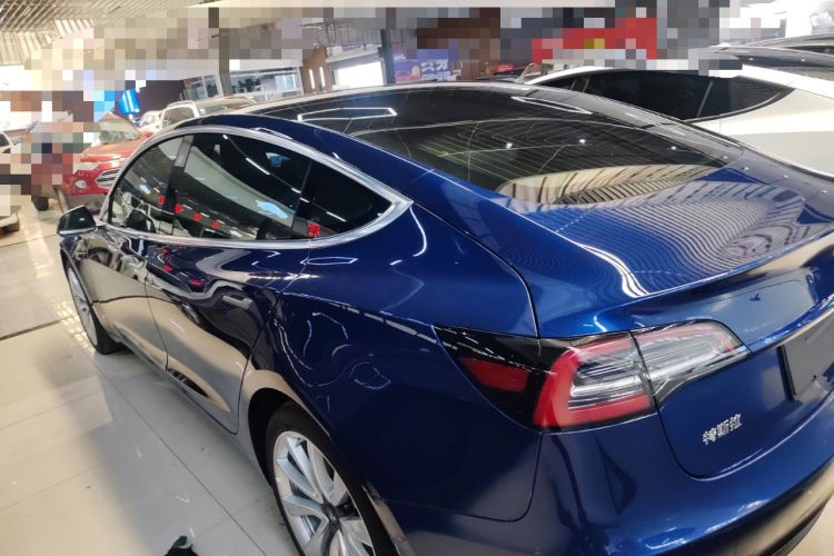 Used Tesla Model 3 2019 Standard Range Rear-Drive Upgraded Version Rear Left 45 Deg