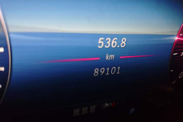 Used Mercedes-Benz C-Class 2024 C 260 L Sport Edition Odometer Close Up