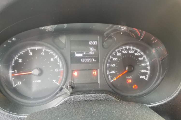 Used Peugeot 301 2018 1.6L Manual Comfort Edition Odometer Close Up