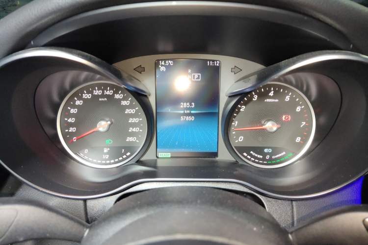 Used Mercedes-Benz C-Class 2019 C 260 Sport Edition Odometer Close Up