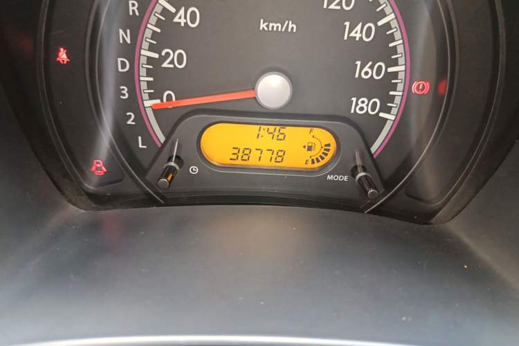 Used Suzuki Alto 2013 1.0L Automatic Luxury Model Odometer Close Up