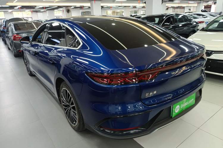 Used BYD Han 2023 DM-i Champion Edition 121KM Prestige Model Rear Left 45 Deg