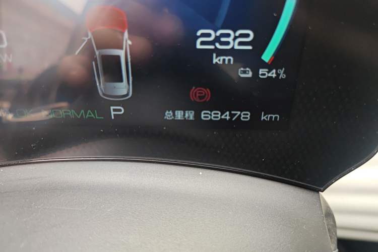 Used BYD Yuan PLUS 2022 430 km Luxury Version Odometer Close Up