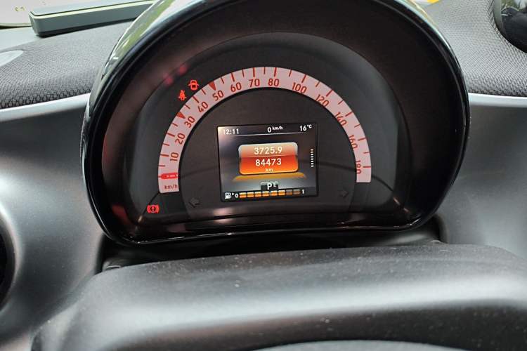 Used smart fortwo 2019 0.9T 66kW Hardtop Wind Power Edition China VI Odometer Close Up