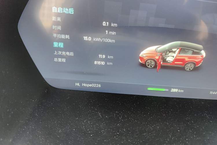 Used XPeng G3 2019 Smart Edition Odometer Close Up
