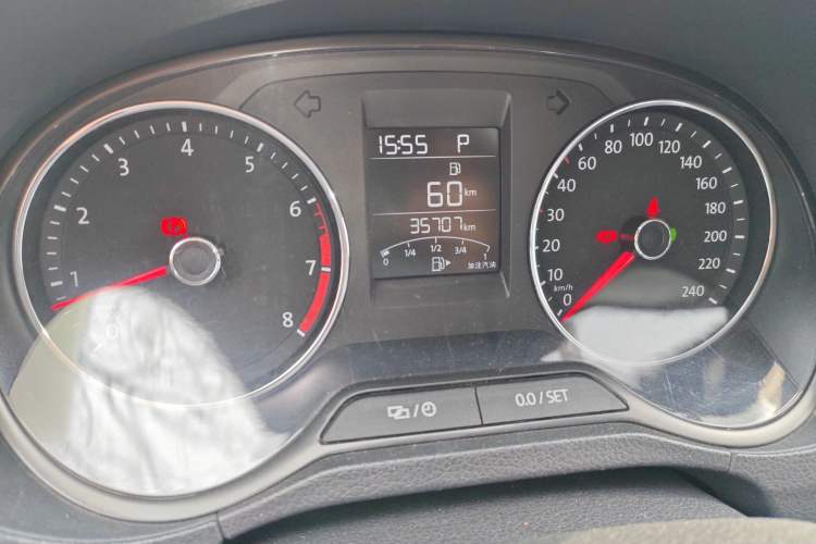 Used Volkswagen Polo 2018 1.5L Automatic Enjoyment Model Odometer Close Up