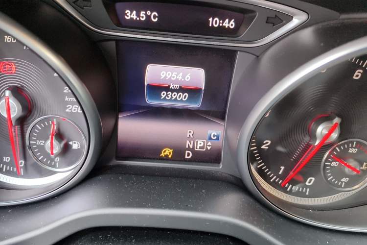 Used Mercedes-Benz CLA 2019 CLA 200 Sport Edition Odometer Close Up