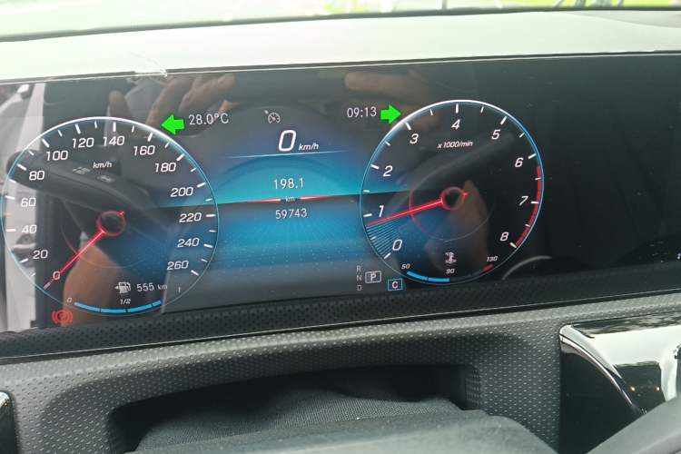 Used Mercedes-Benz A-Class 2020 Restyled A 200 L Sport Sedan Dynamic Version Odometer Close Up