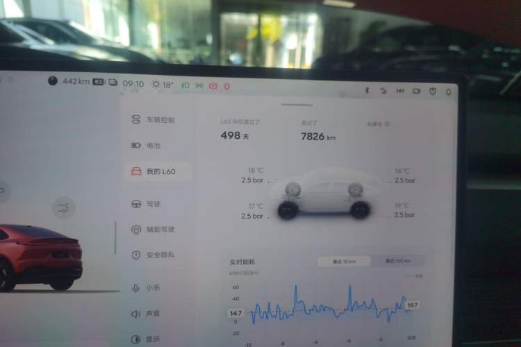 Used ONVO L60 2024 60 kWh All-Wheel Drive Instrument Cluster