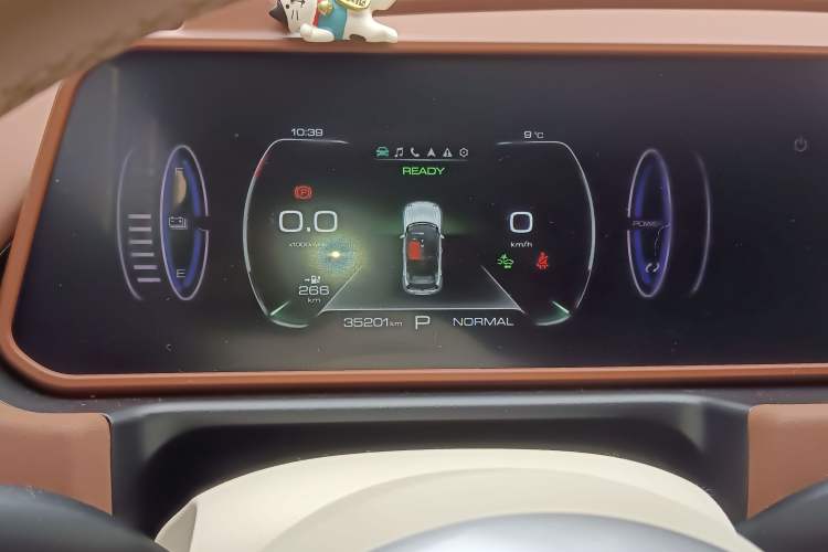 Used ORA Good Cat 2023 401 km Standard Range Luxury Version Lithium Iron Phosphate Odometer Close Up