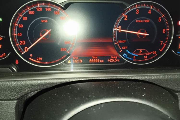 Used BMW 3 Series 2018 320Li Leading Model M Sport Package Odometer Close Up