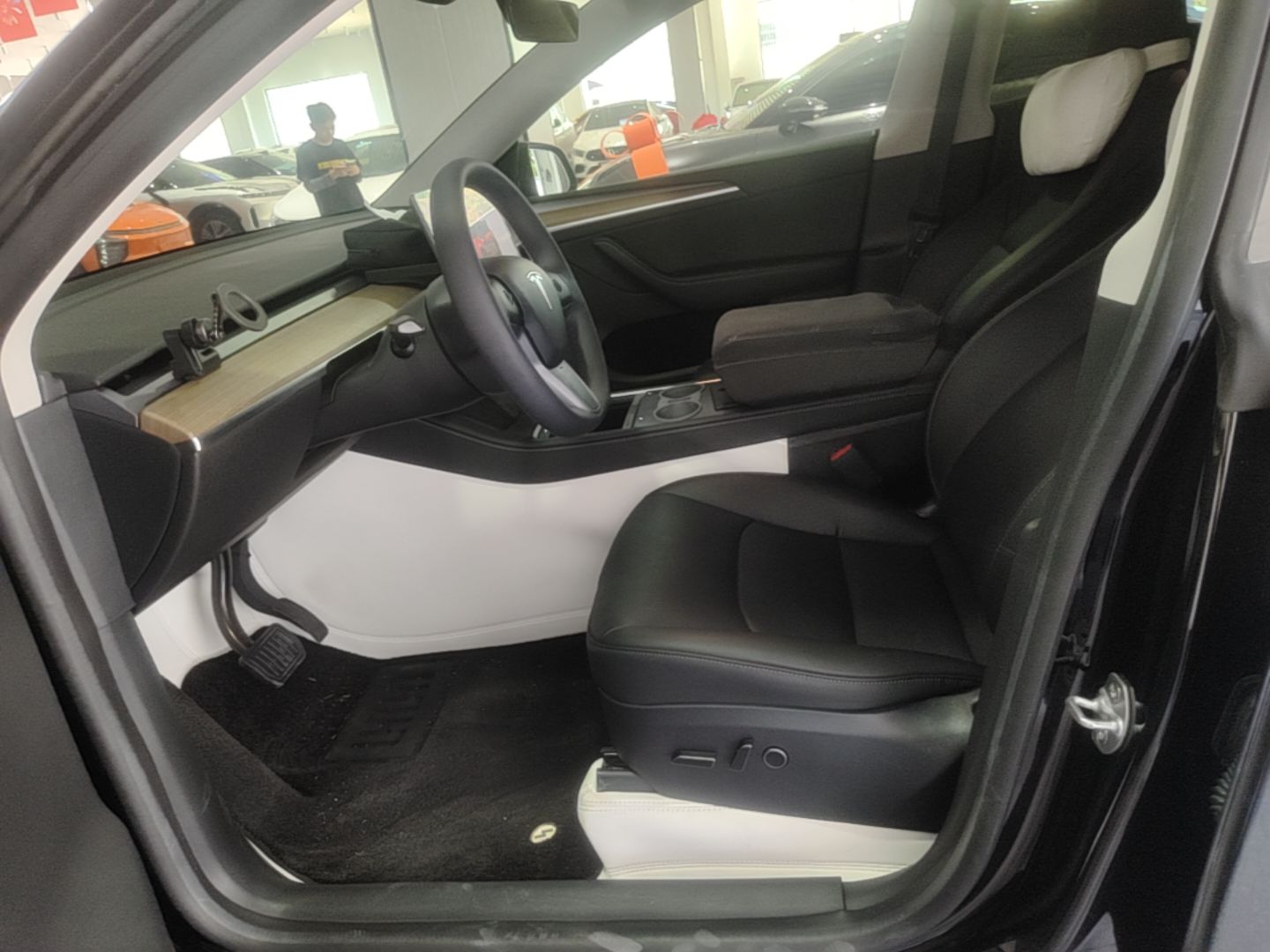 Vordere Reihe im Auto