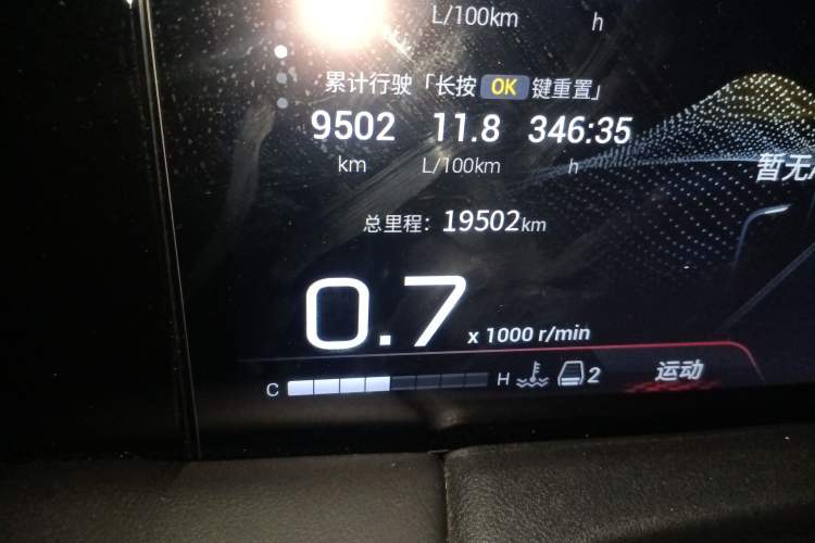 Used GAC Trumpchi M8 2024 Master Series 400T Ultimate Edition Odometer Close Up