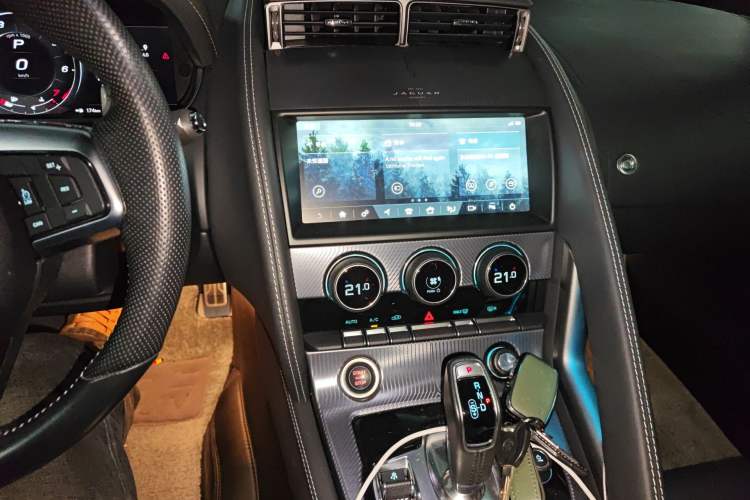 Used Jaguar F-TYPE 2021 P300 Rear-Drive Hardtop Version Audio And AC Panel