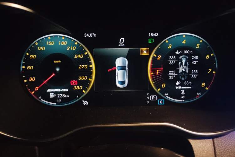 Used Mercedes-Benz C-Class AMG 2019 AMG C 63 Coupe Instrument Cluster