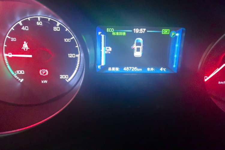 Used BYD Yuan New Energy 2018 EV360 Smart Connect Cool Edition Odometer Close Up