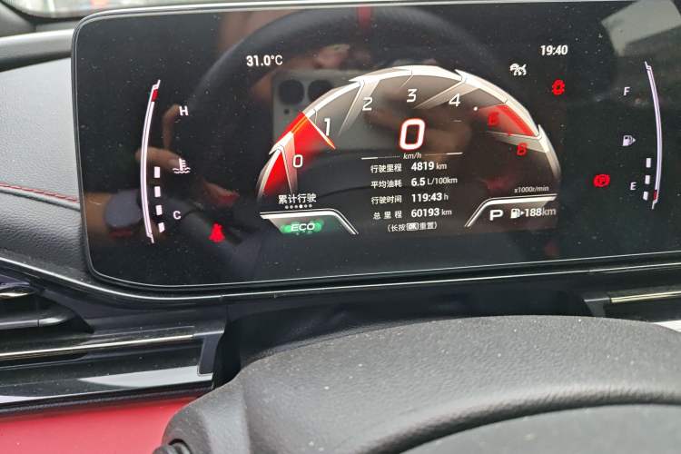 Used GAC Trumpchi EMPOW 2021 270T DCT J15 Version Odometer Close Up