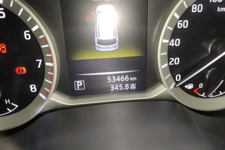 Used Nissan Terra 2020 2.5L XL Upper Automatic Two-Wheel Drive Luxury Edition Odometer Close Up