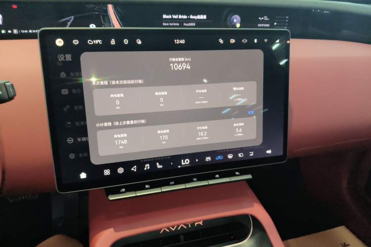 Used Avatr 12 2025 Year Updated Ultra Extended-Range Version Audio And AC Panel