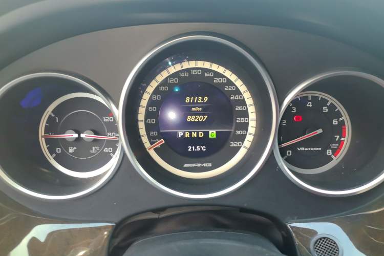 Used Mercedes-Benz CLS AMG 2012 AMG CLS 63 Odometer Close Up
