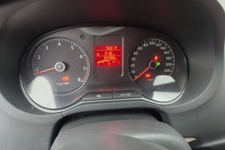 Used Volkswagen Polo 2013 1.6L Automatic Comfort Edition Odometer Close Up