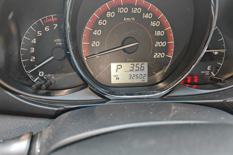 Used Toyota Vios 2021 1.5L Manual Entry-Level Version Odometer Close Up
