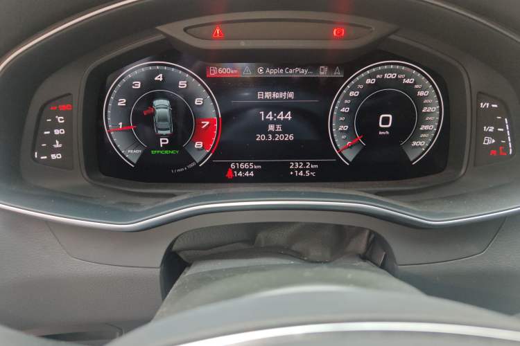 Used Audi A7 2021 45 TFSI Prestige Edition Odometer Close Up