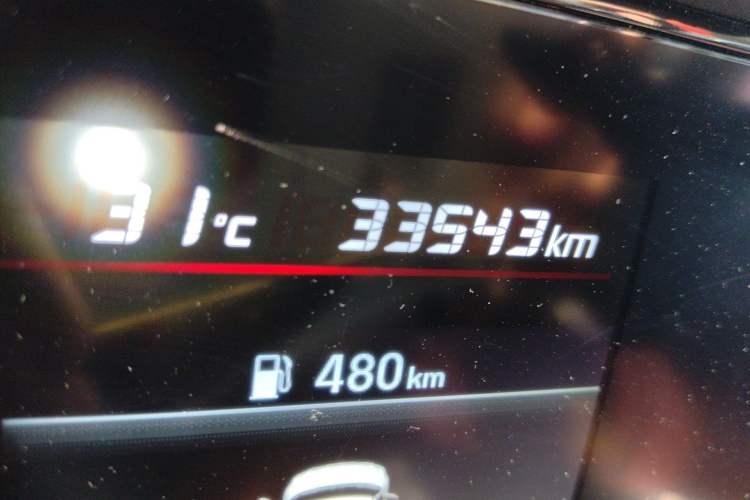 Used Hyundai Elantra 2021 1.5L CVT GLX Elite Edition Odometer Close Up