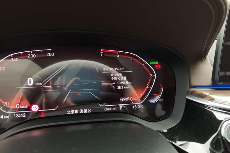 Used BMW 5 Series 2021 530Li xDrive Luxury Package Odometer Close Up