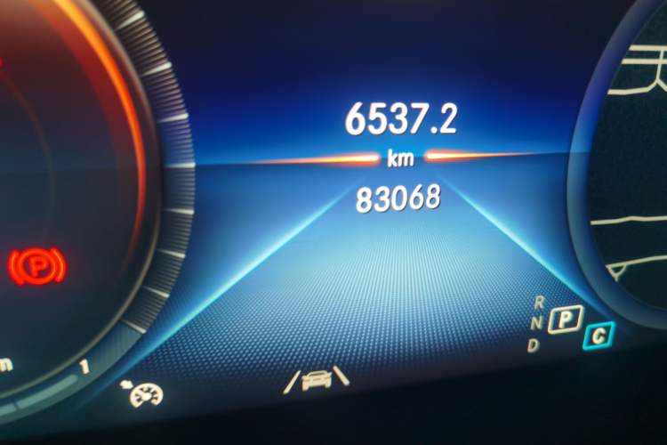 Used Mercedes-Benz GLC 2020 GLC 300 L 4MATIC Luxury Model Odometer Close Up