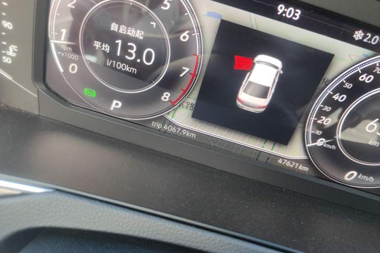 Used Volkswagen Magotan 2020 330TSI DSG Luxury Edition Odometer Close Up