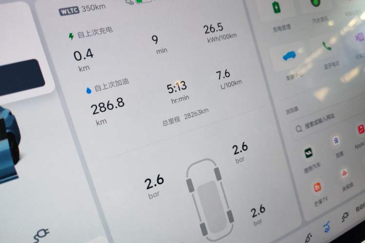 Used Li Auto L8 2023 Pro Model Instrument Cluster