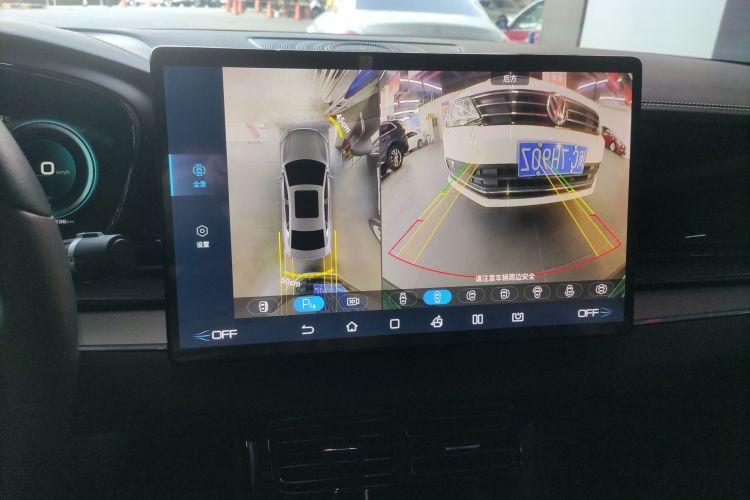 Used BYD Han 2020 EV Long-Range Luxury Model Audio And AC Panel