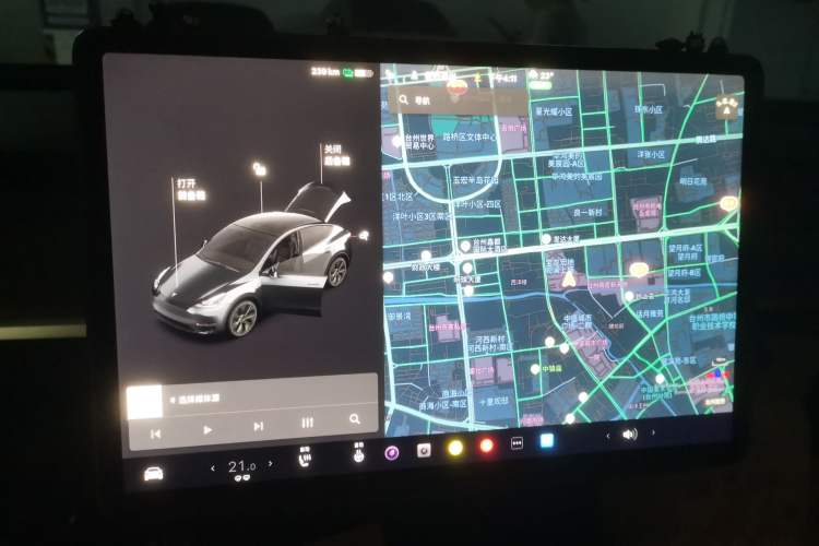 Used Tesla Model Y 2021 Standard Range Rear-Wheel Drive Version Instrument Cluster