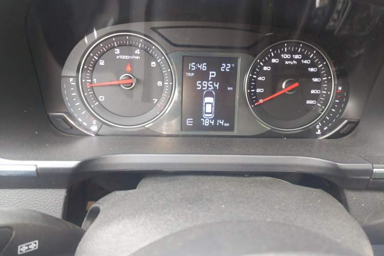 Used Zotye T600 Coupe 2017 1.5T Automatic Luxury Model Odometer Close Up