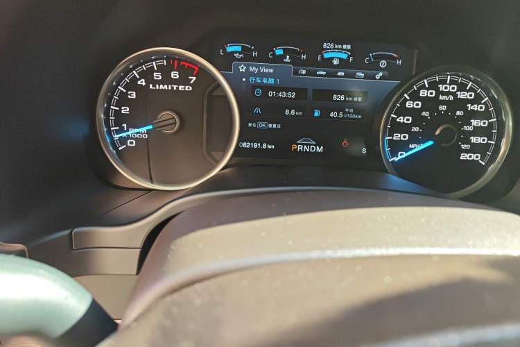 Used Ford F-150 Raptor 2019 3.5T LTD Odometer Close Up