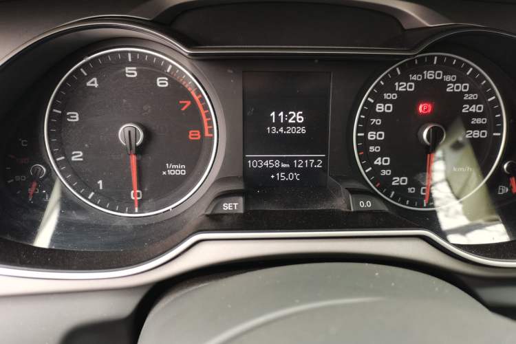 Used Audi A4L 2015 35 TFSI Automatic Standard Model Odometer Close Up