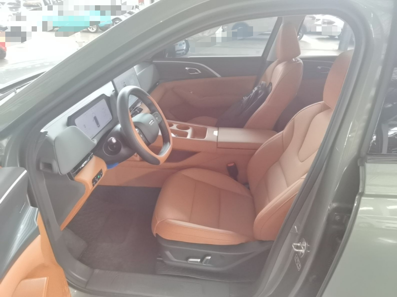 Vordere Reihe im Auto