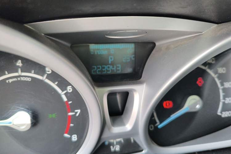 Used Ford EcoSport 2013 1.5L Automatic Prestige Model Odometer Close Up