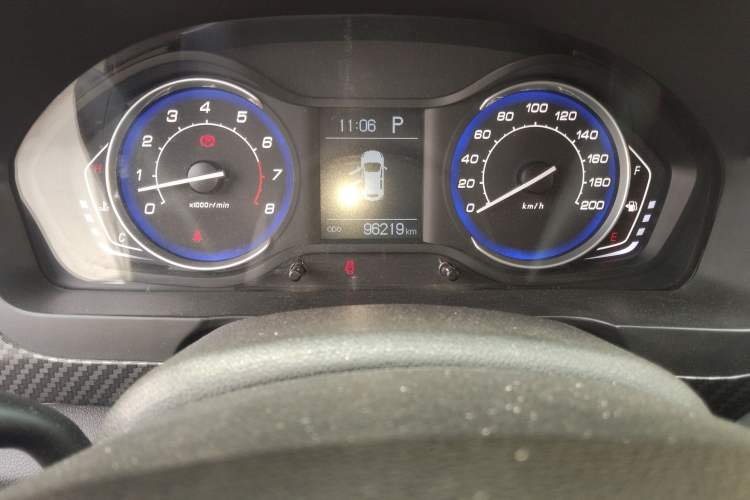 Used BAIC Senova X25 2015 1.5L Automatic Elite Model Odometer Close Up