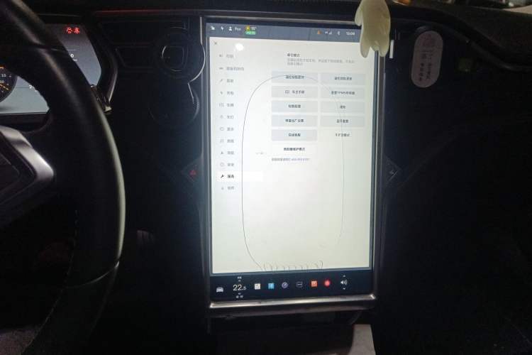 Used Tesla Model S 2014 S P85 Audio And AC Panel