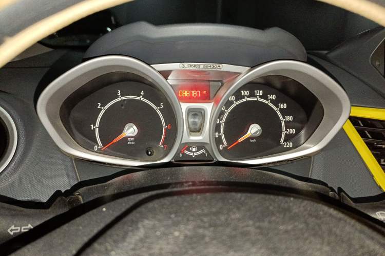 Used Ford Fiesta 2012 Hatchback 1.5L Automatic Dynamic Limited Edition Odometer Close Up